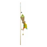 Pet Nova Cat, caña de pescar con peces y plumas para gato, 40 cm, 1 ud.