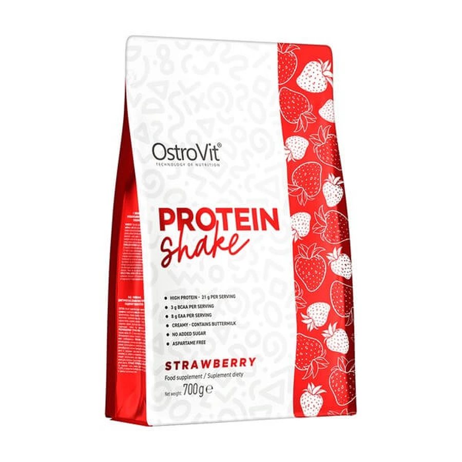 OstroVit Protein Shake, Pulver, Erdbeergeschmack, 700 g