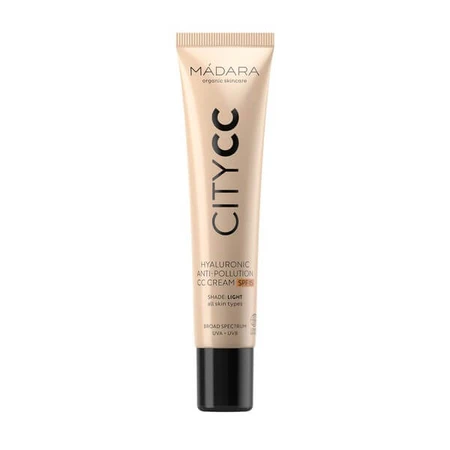 Madara Hyaluronic Anti-Pollution CC Cream SPF 15, color cream, Light Beige, 40 ml.