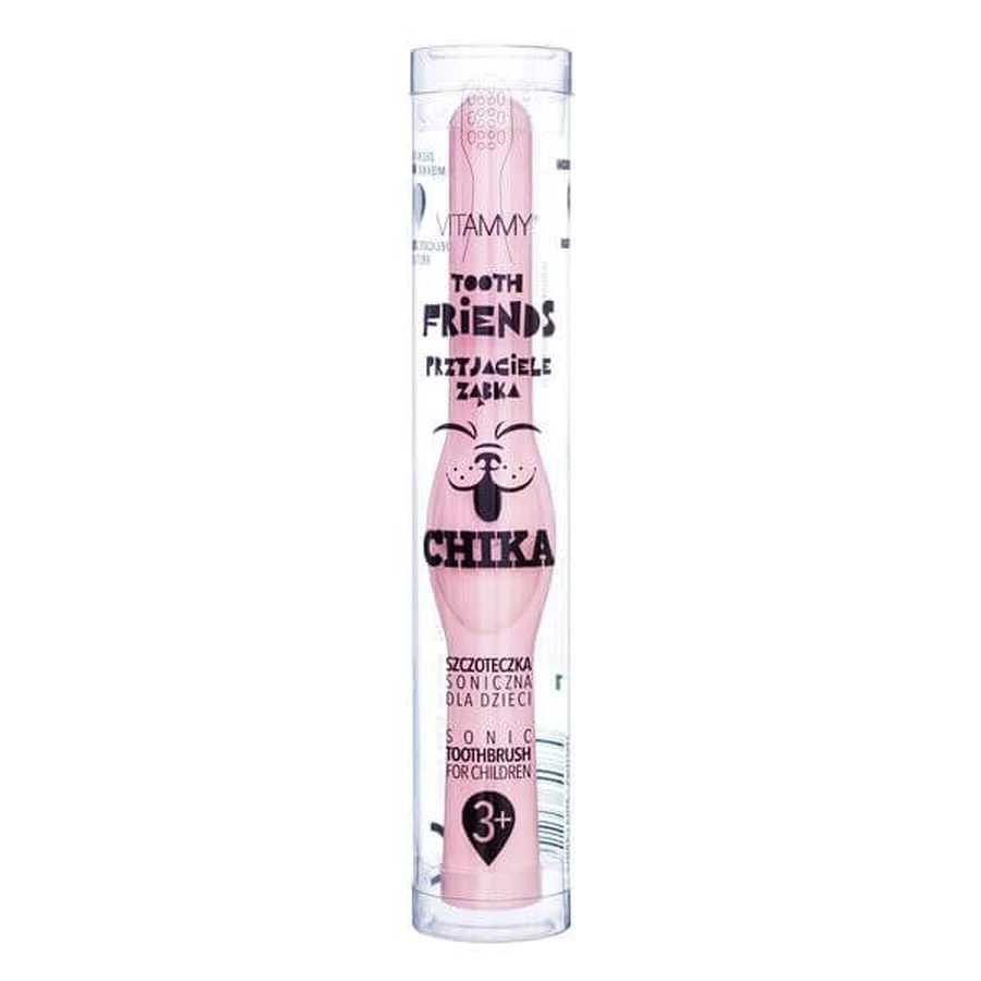 Vitammy Friends, brosse à dents sonique pour enfants, rose, 36 m+, 1 pc.