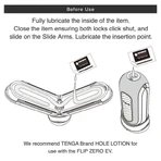Tenga Flip 0 Red Warmer Package, masturbator with warmer, 1 pc.