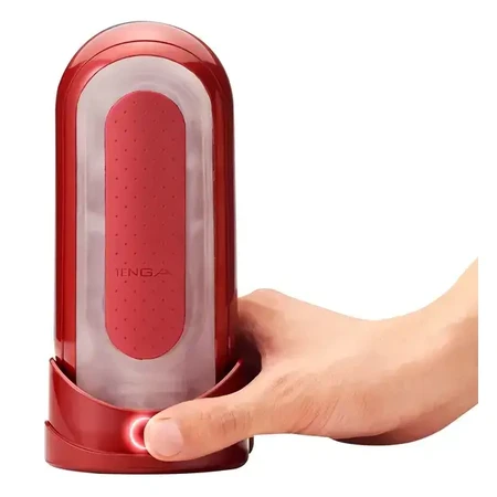 Tenga Flip 0 Red Warmer Package, masturbator with warmer, 1 pc.