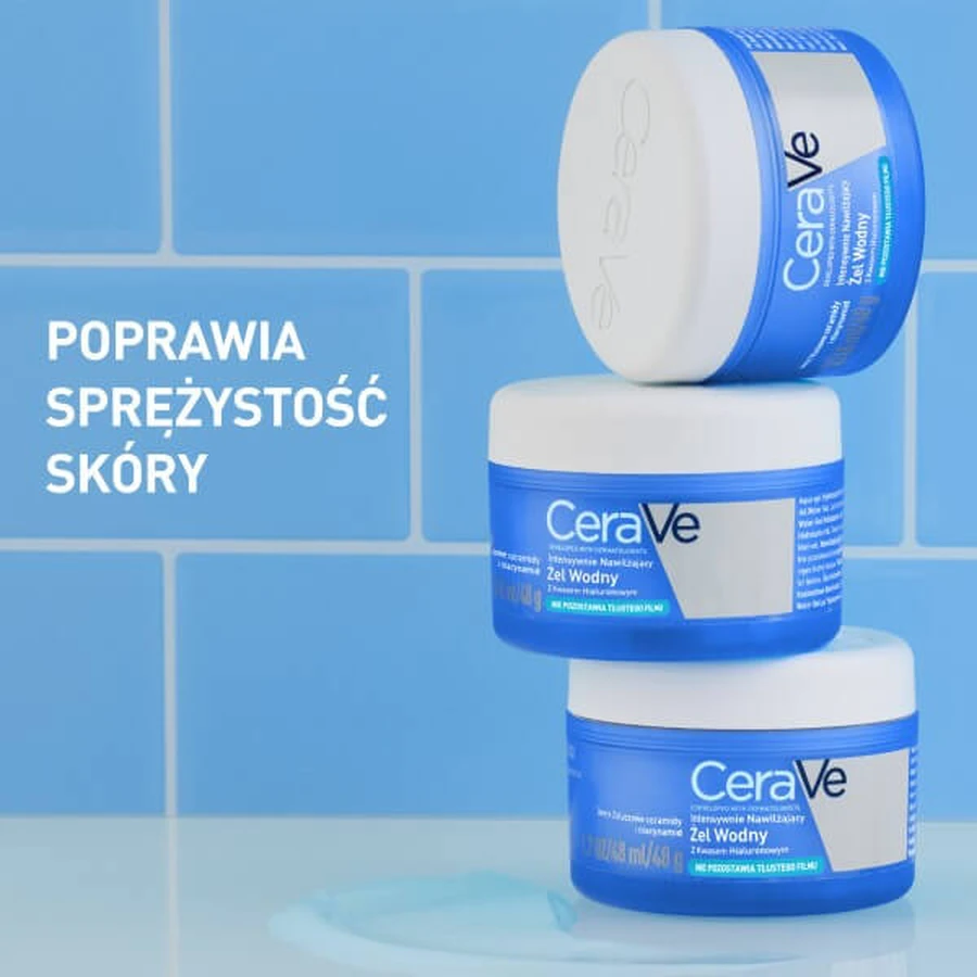 CeraVe, intensiv feuchtigkeitsspendendes Wassergel mit Hyaluronsäure, 48 ml