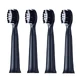 Vitammy Harmony, toothbrush tips, black, 4 pcs.