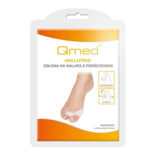 Qmed HalluTrio, Halluxabdeckung mit Ring, 2 Stück.