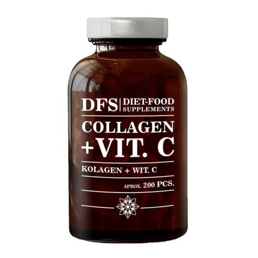 Diet-Food Supplements Collagen + Vit. C, capsules, 200 pcs.
