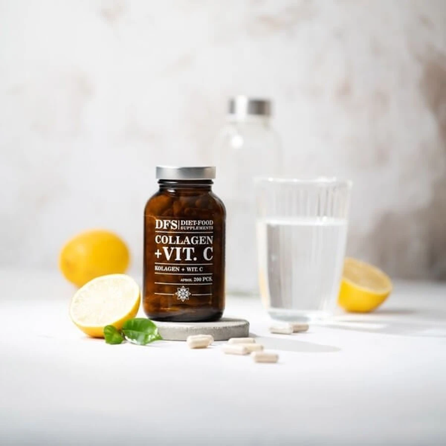 Diet-Food Supplements Collagen + Vit. C, capsules, 200 pcs.