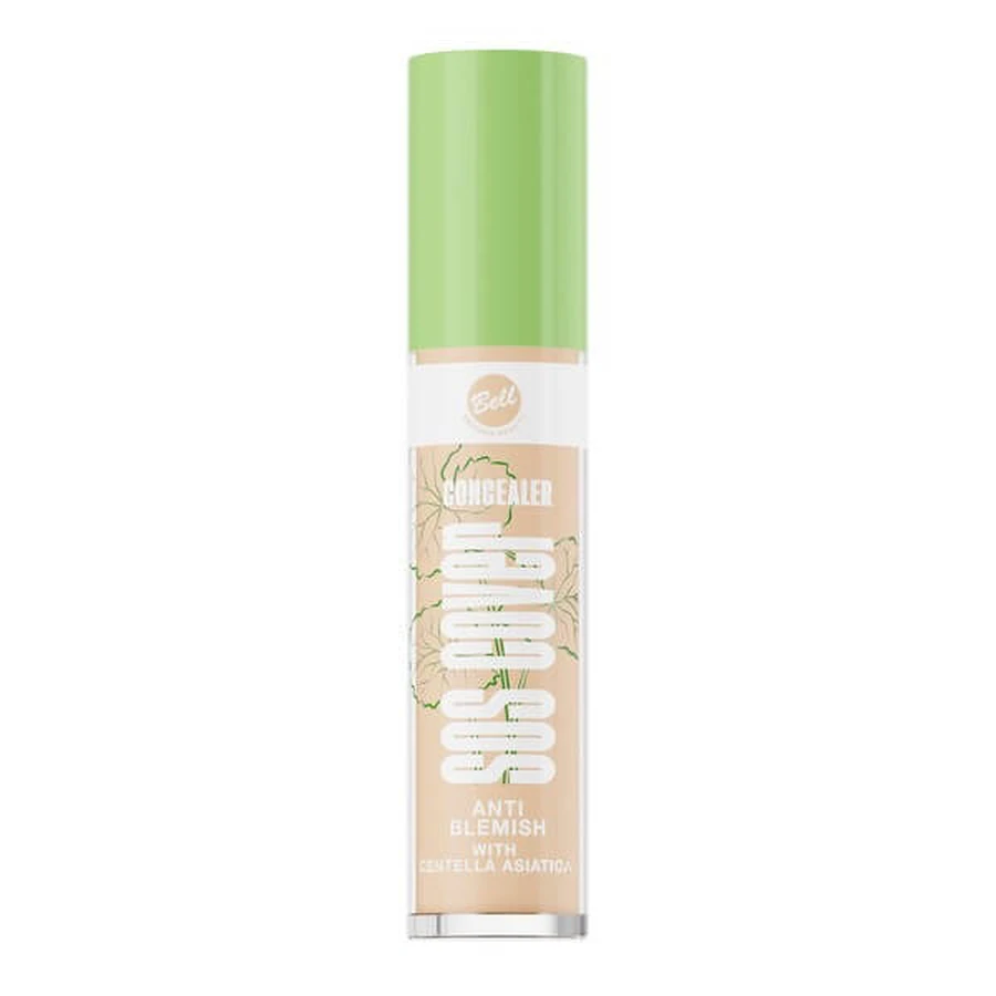 Bell SOS Cover Concealer, concealer voor vlekken, 02 Beige, 4.1 g
