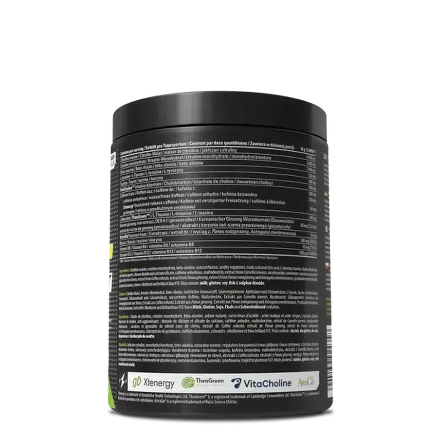 Skill Nutrition Pre-Workout, poeder, smaak groene appel, 400 g