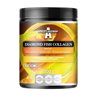 Apollo's Hegemony Diamond Fish Collagen, poudre, arôme citron, 300 g
