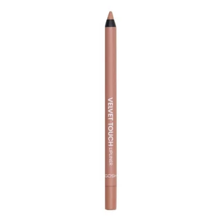 Gosh Velvet Touch Lip Liner, crayon à lèvres imperméable, 011 Nougat, 1.2 g