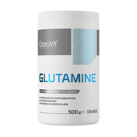 OstroVit Glutamin, Pulver, Orangengeschmack, 500 g