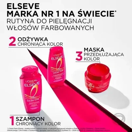 L'Oreal Paris Elseve Color Vive, shampooing protecteur pour cheveux colorés, 1 l