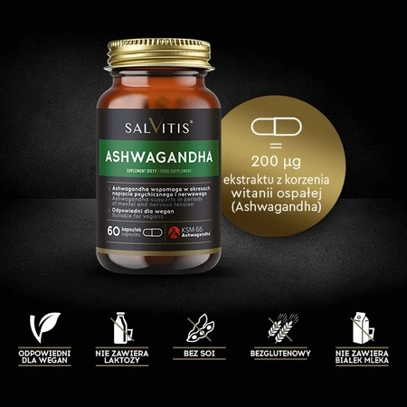 Salvitis Ashwagandha, capsules, 60 st.