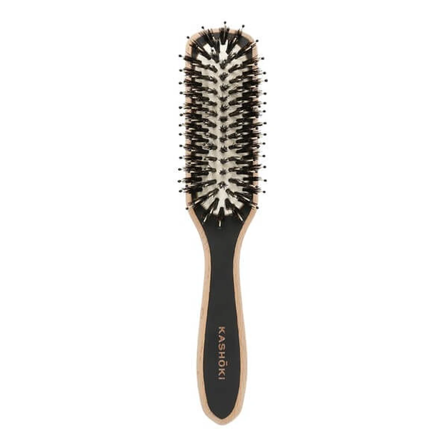 Kashoki, Touch of Nature, wooden hair brush, slim, 1 pc.
