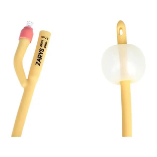 Outline, urological Foley'a catheter, two-way with plastic valve, CH 26/30-50 ml, 1 pc.
