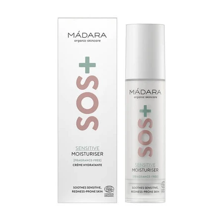 Madara SOS+ Sensitive Moisturiser, vochtinbrengende crème voor de gevoelige huid, 50 ml