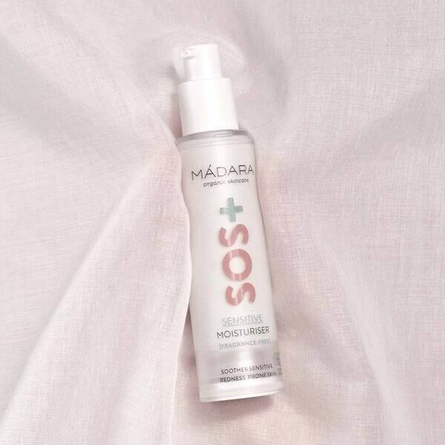Madara SOS+ Sensitive Moisturiser, vochtinbrengende crème voor de gevoelige huid, 50 ml