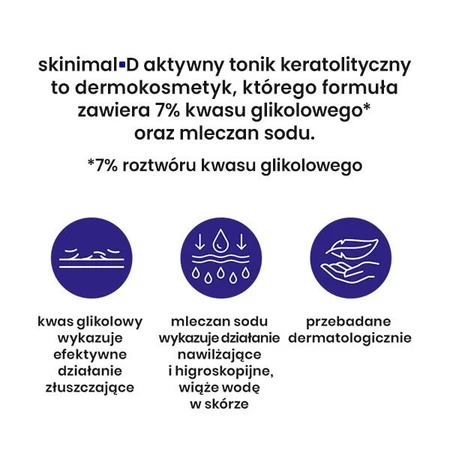 Skinimal D, tonique kératolytique actif, 200 ml
