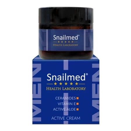 Snailmed, lipoactive Face Cream for men with ceramides, aloe vera and vitamin E, 60 ml