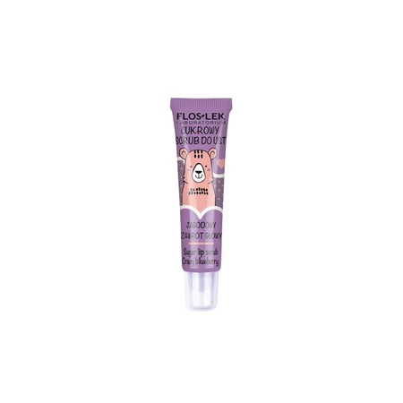 Flos-Lek, Vege Lip Care, exfoliante labial de azúcar, remolino de bayas, 14 g