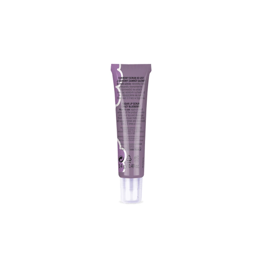 Flos-Lek, Vege Lip Care, exfoliante labial de azúcar, remolino de bayas, 14 g