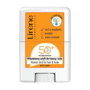 Lirene Dermoprogram Sun, stick visage et corps SPF50+, 15 g