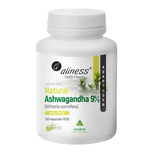 Aliness Natuurlijke Ashwagandha 9%, capsules, 100 st.