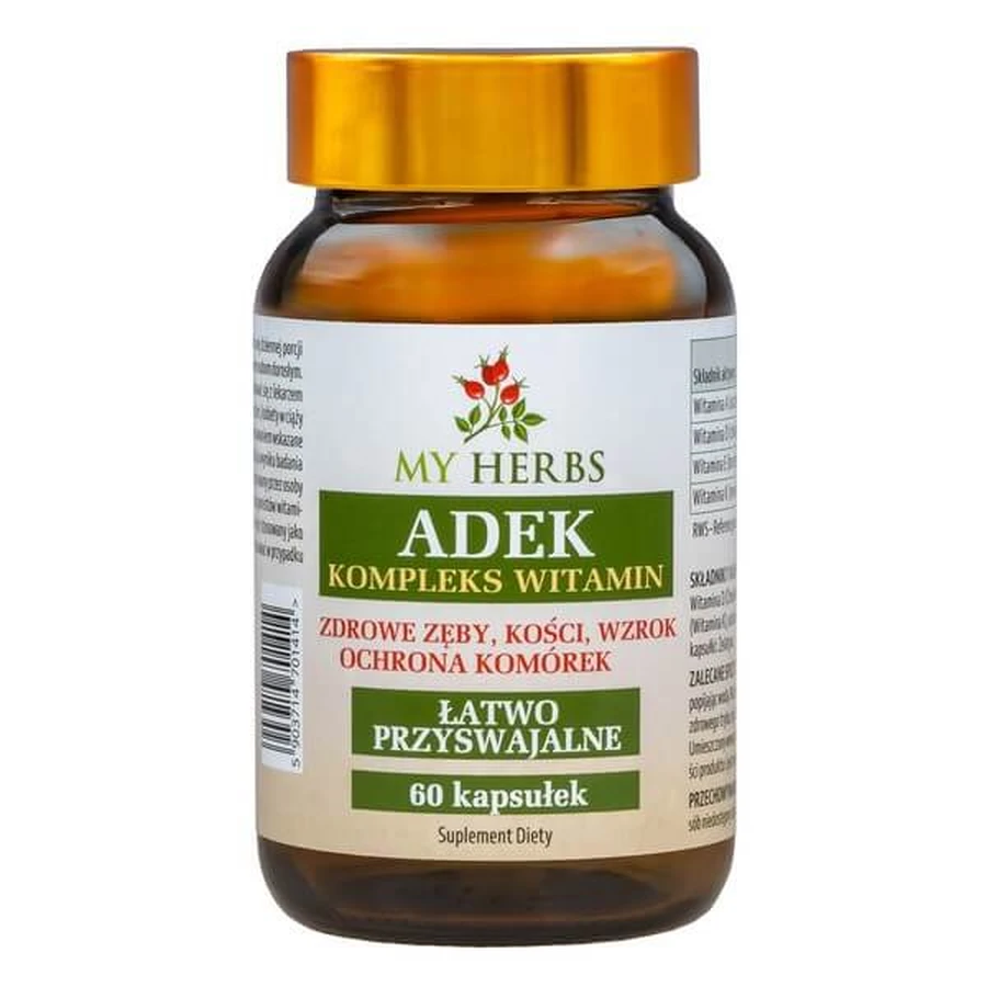 Bio Herbs ADEK Vitamin Complex, capsules, 60 pcs.