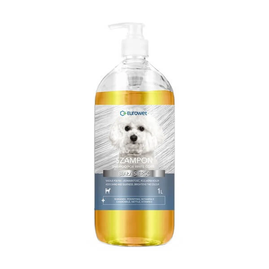 Eurowet Weißes Fellshampoo für Hunde, 1l