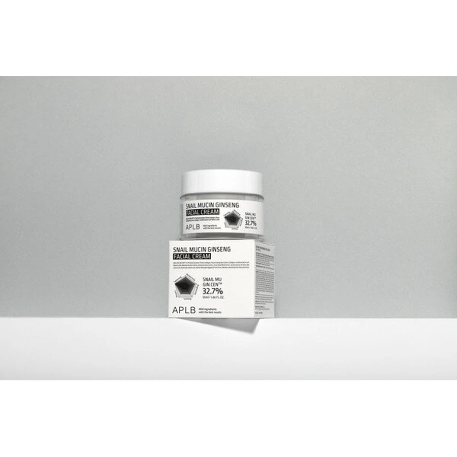 APLB Crema facial de mucina de caracol y ginseng, crema facial regeneradora con mucina de caracol y ginseng, 55 ml
