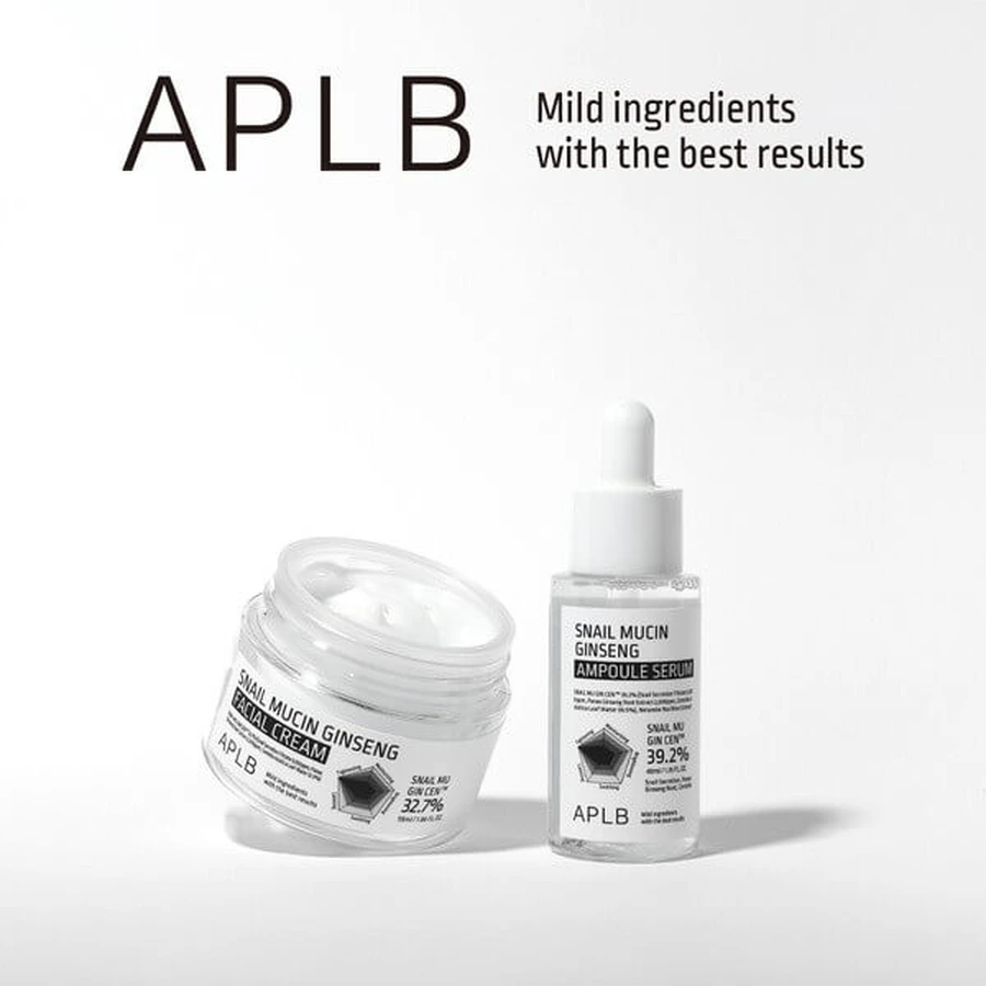 APLB Crema facial de mucina de caracol y ginseng, crema facial regeneradora con mucina de caracol y ginseng, 55 ml