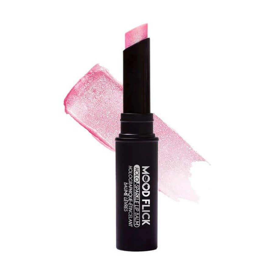 J.Cat Beauty Mood Flick Holo-Sparkle Lip Balm 106, bálsamo labial con efecto de brillo holográfico, 2 g