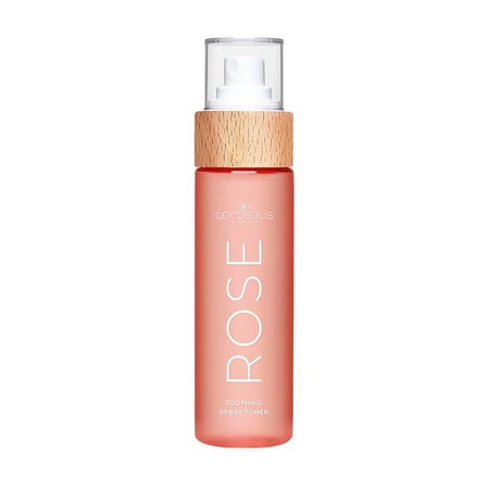 Cocosolis Rose, lotion tonique apaisante pour le visage à base de rose de Damas, de cactus et de noix de coco, 100 ml