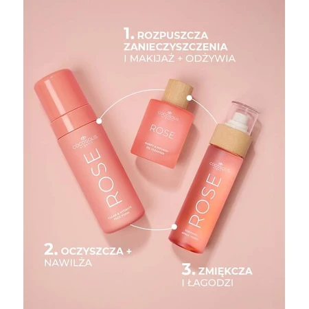 Cocosolis Rose, lotion tonique apaisante pour le visage à base de rose de Damas, de cactus et de noix de coco, 100 ml