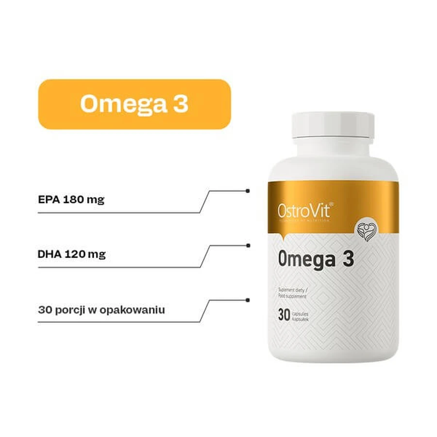 OstroVit Omega 3, zachte capsules, 30 st.