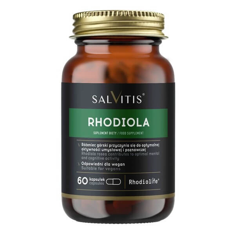 Salvitis Rhodiola, hard capsules, 60 pcs.