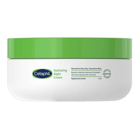 Cetaphil Hydraterende Nachtcrème, vochtinbrengende gezichtscrème, nachtcrème, 48 g