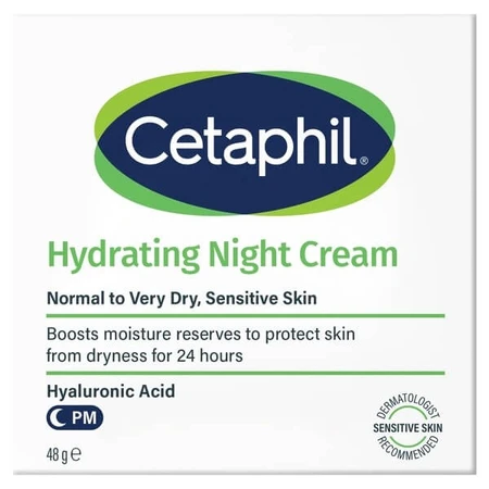 Cetaphil Hydraterende Nachtcrème, vochtinbrengende gezichtscrème, nachtcrème, 48 g