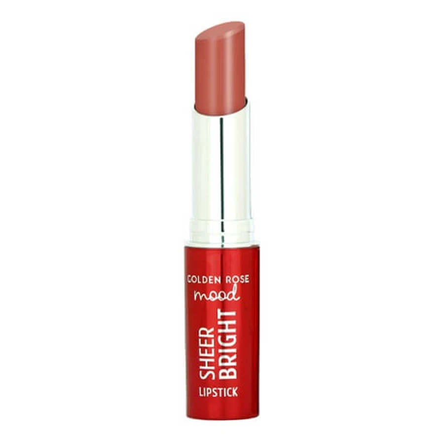 Golden Rose Mood Sheer Bright Lipstick, glossy lipstick, 101, 3.3 g