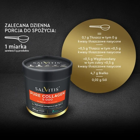 Salvitis Colágeno Puro 5 000, polvo, 150 g