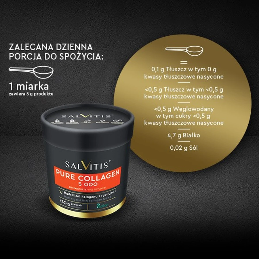 Salvitis Colágeno Puro 5 000, polvo, 150 g