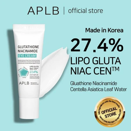 APLB Glutathion-Niacinamid-Augencreme, Augencreme mit Glutathion und Niacinamid, 20 ml