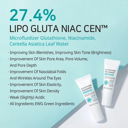 APLB Glutathion-Niacinamid-Augencreme, Augencreme mit Glutathion und Niacinamid, 20 ml