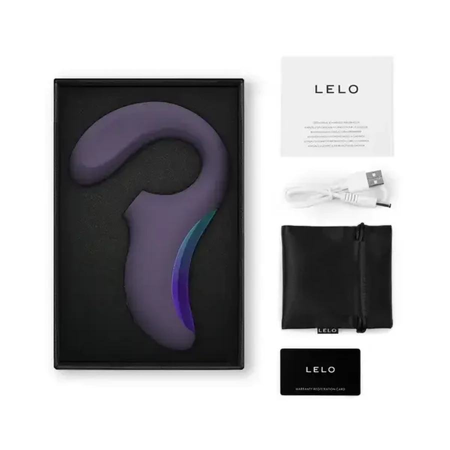 Lelo Enigma Wave Cyber Purple, vibrador sónico triple, 1 ud.