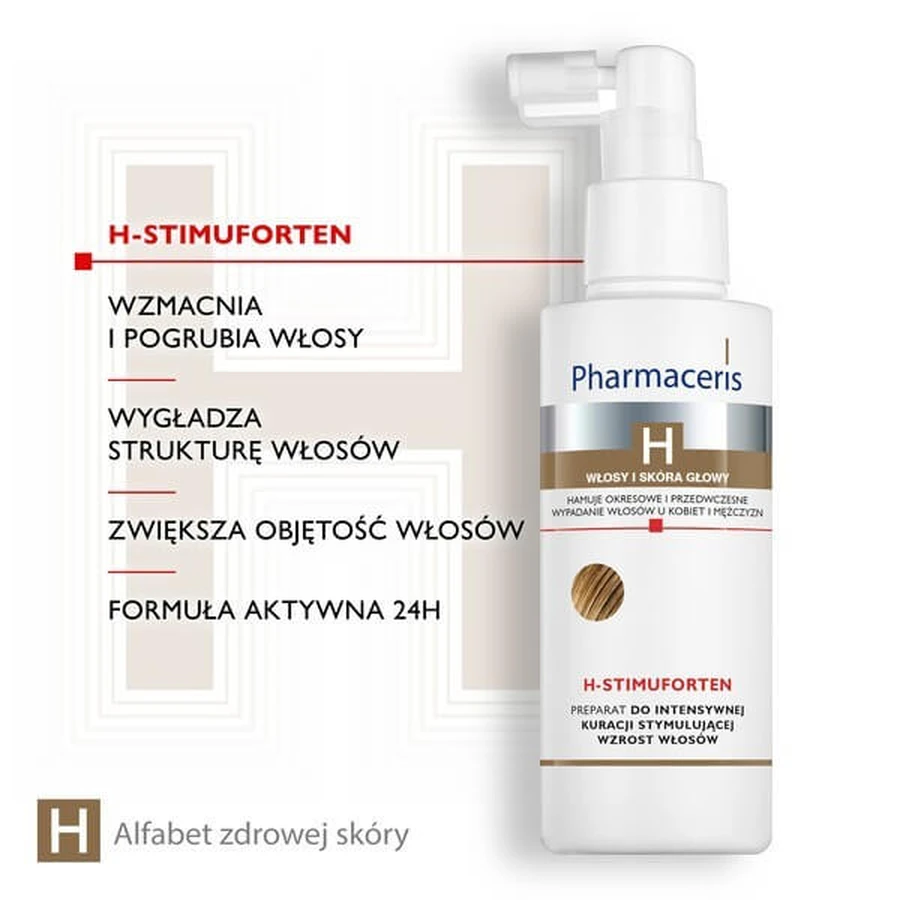Pharmaceris H set, champú especializado estimulante del crecimiento capilar, 250 ml + tratamiento intensivo estimulante del crecimiento capilar, 125 ml