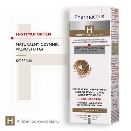 Pharmaceris H set, champú especializado estimulante del crecimiento capilar, 250 ml + tratamiento intensivo estimulante del crecimiento capilar, 125 ml