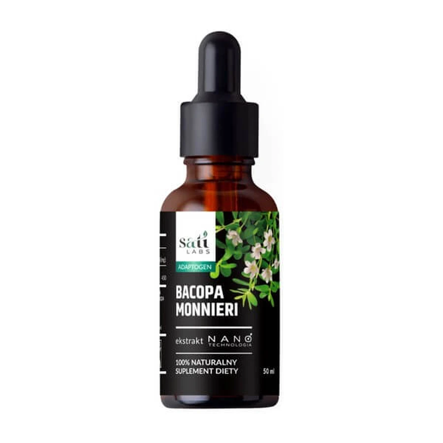 Sati Labs Adaptogen, Nano Bacopa Monnieri, Tropfen, 50 ml