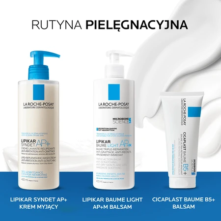 La Roche-Posay Lipikar Baume Light AP+M, lait corporel léger et régénérant, 400 ml