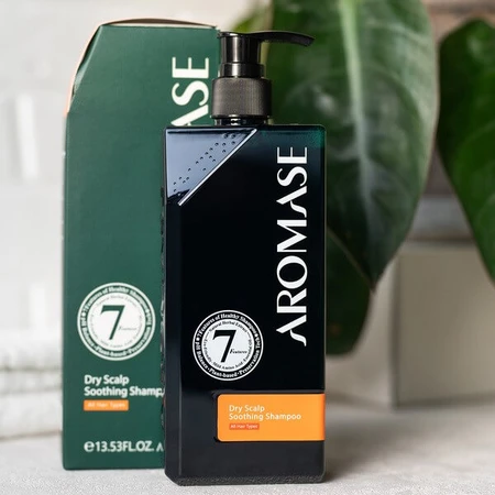 Aromase, shampooing apaisant pour cuir chevelu sec et sensible, 400 ml
